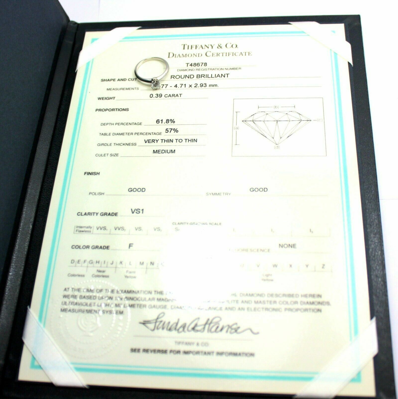 Tiffany deals gia certificate