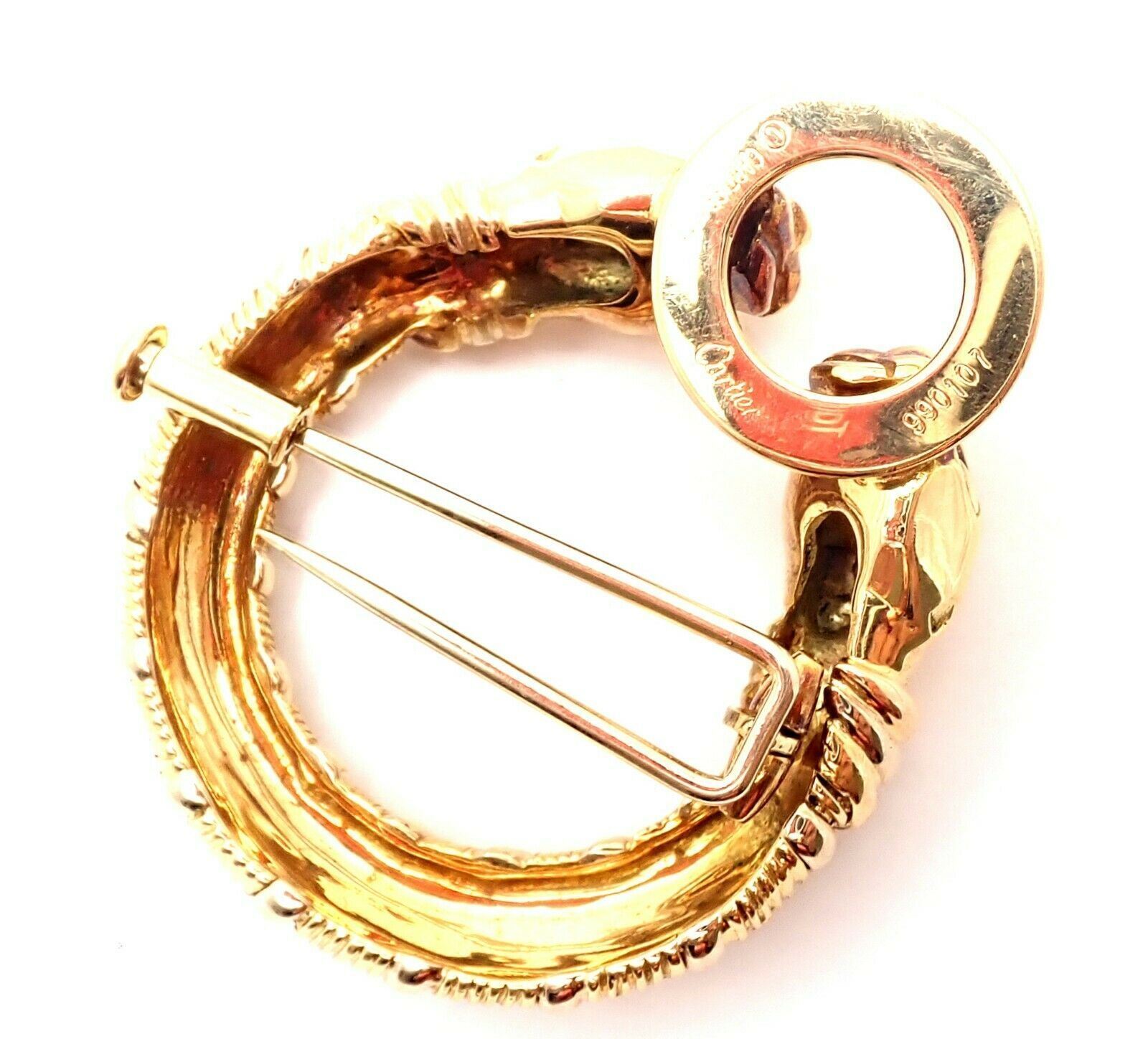 Cartier Jewelry & Watches:Fine Jewelry:Brooches & Pins Rare! Authentic Cartier Panther Panthere 18k Tri-Color Gold Pin Brooch