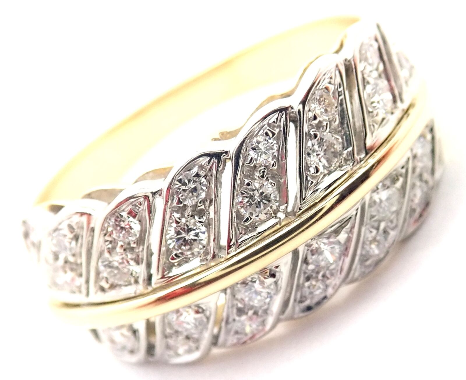 H. Stern Jewelry & Watches:Fine Jewelry:Rings Rare! Authentic H. Stern 18k Yellow Gold Diamond Band Ring