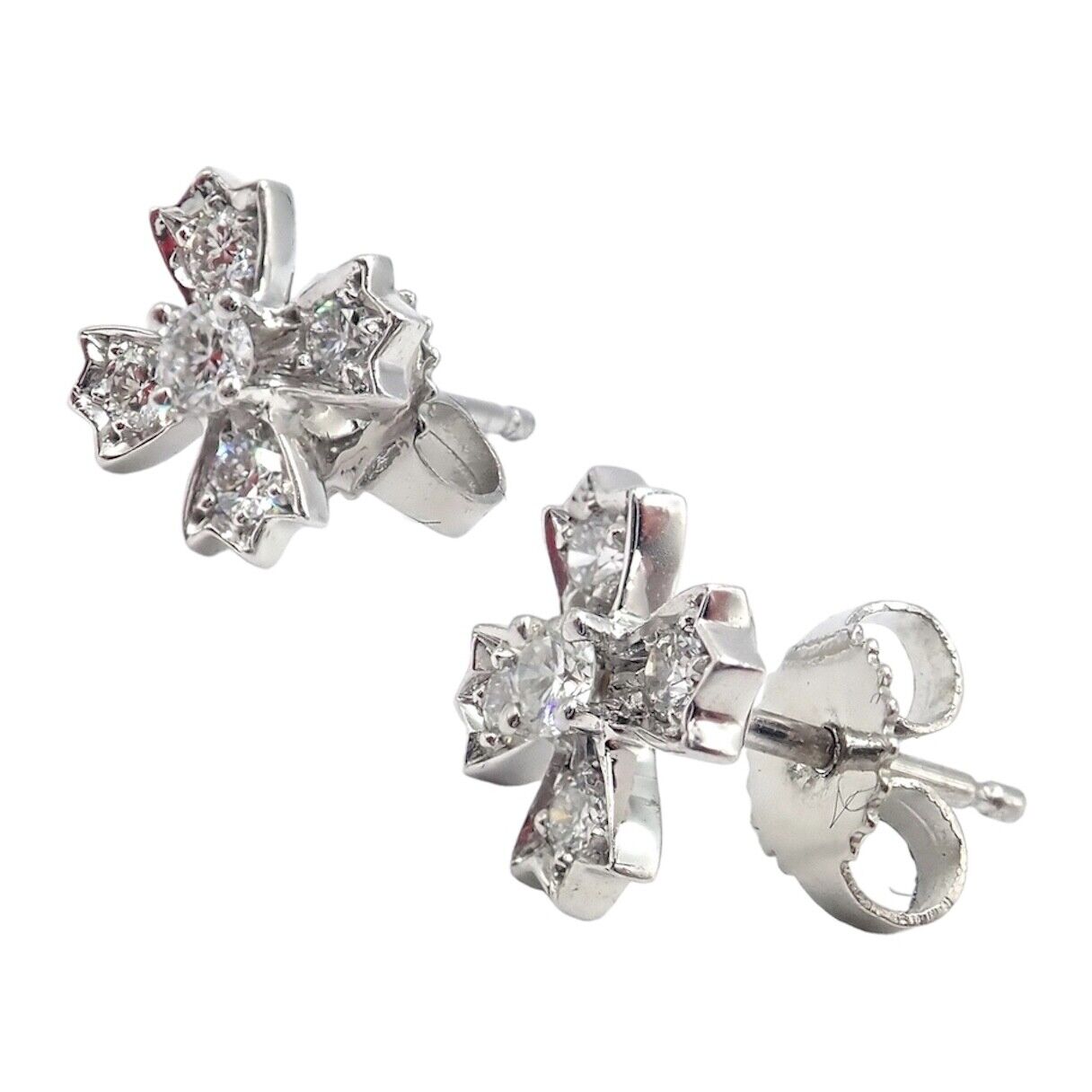 Tiffany diamond cross earrings Clearance