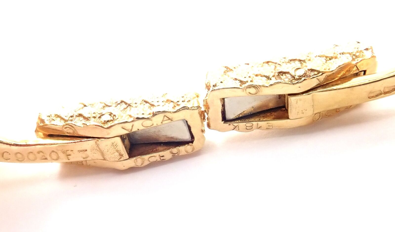 Van Cleef & Arpels Jewelry & Watches:Men's Jewelry:Cufflinks Rare! Vintage Authentic Van Cleef & Arpels 18k Yellow Gold Sapphire Cufflinks