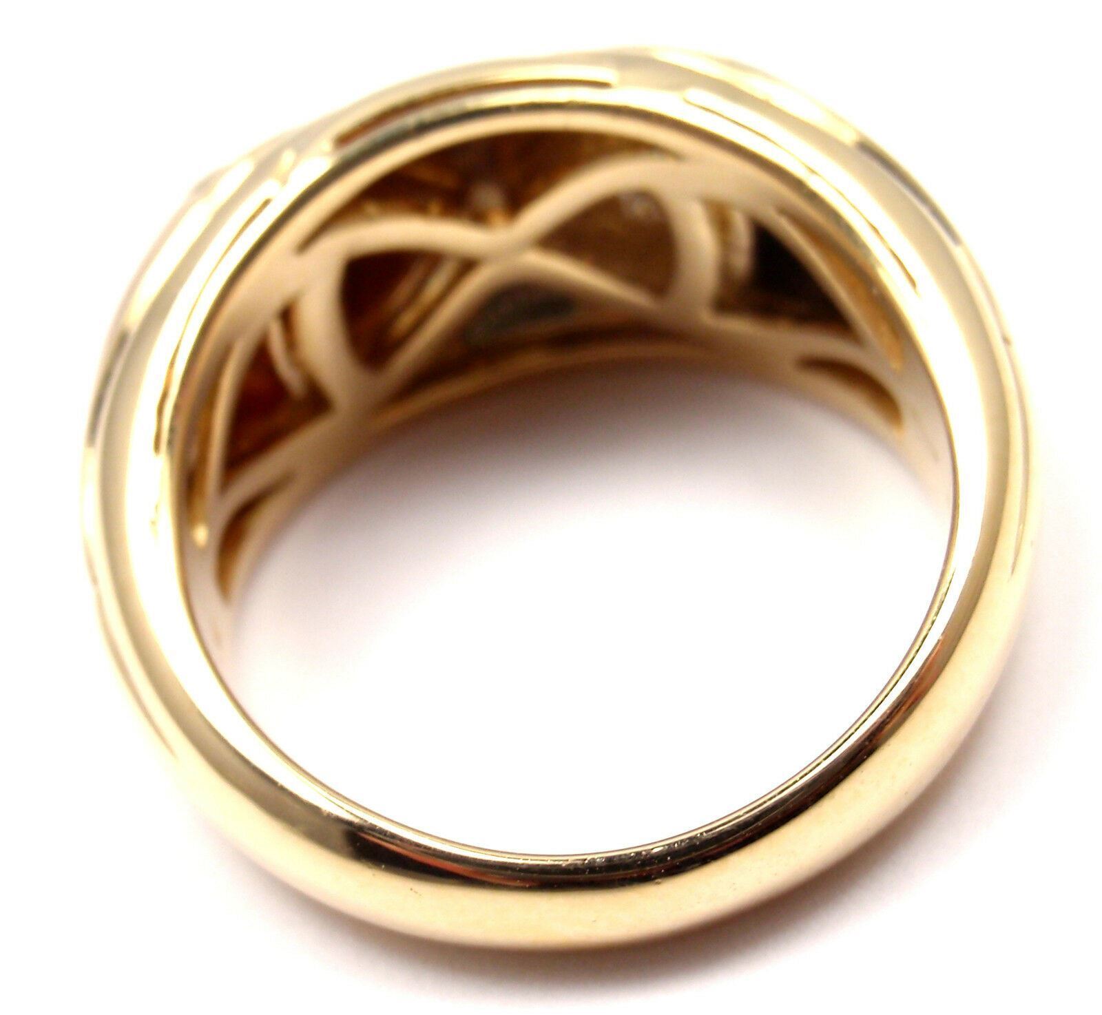 Bulgari Jewelry & Watches:Fine Jewelry:Rings Authentic! Bulgari Bvlgari 18k Yellow Gold Diamond Ruby Naturalia Fish Band Ring