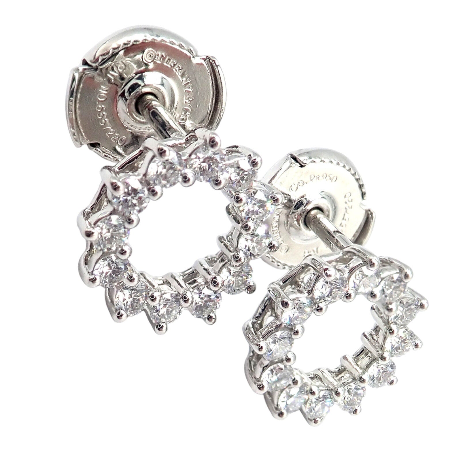 Diamond Vine Circle Tiffany Round Earrings Tiffany Round Earrings 2025