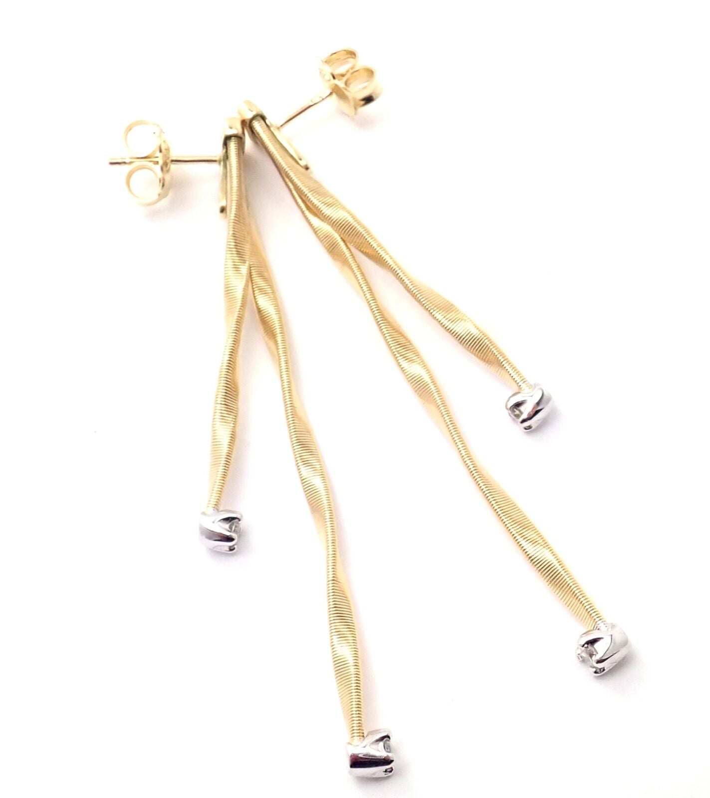 Marco Bicego Jewelry & Watches:Fine Jewelry:Earrings Authentic! Marco Bicego Marrakech 18k Yellow Gold Diamond Earrings