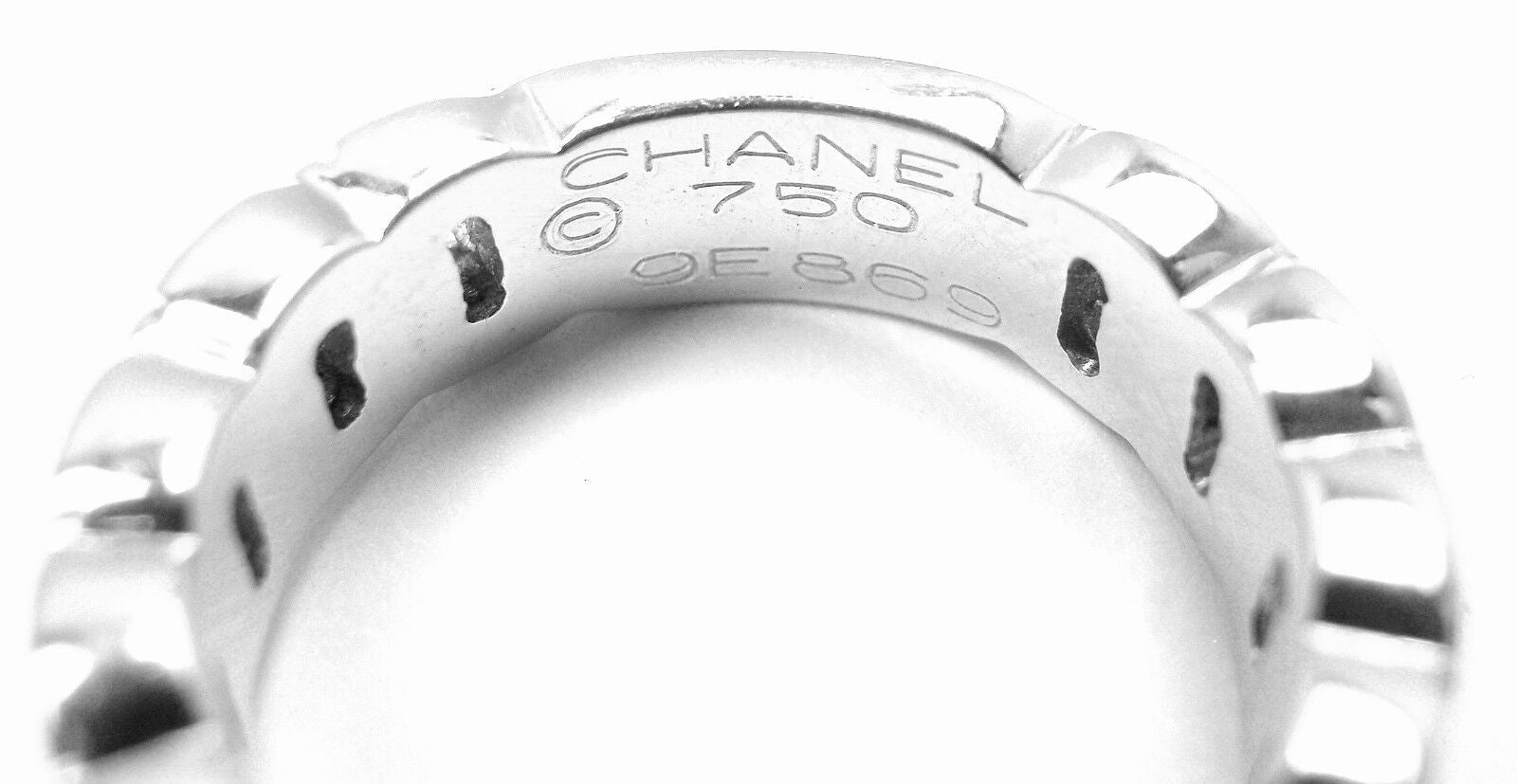 Chanel Jewelry & Watches:Fine Jewelry:Rings Authentic! Chanel 18k White Gold Tanzanite Band Ring