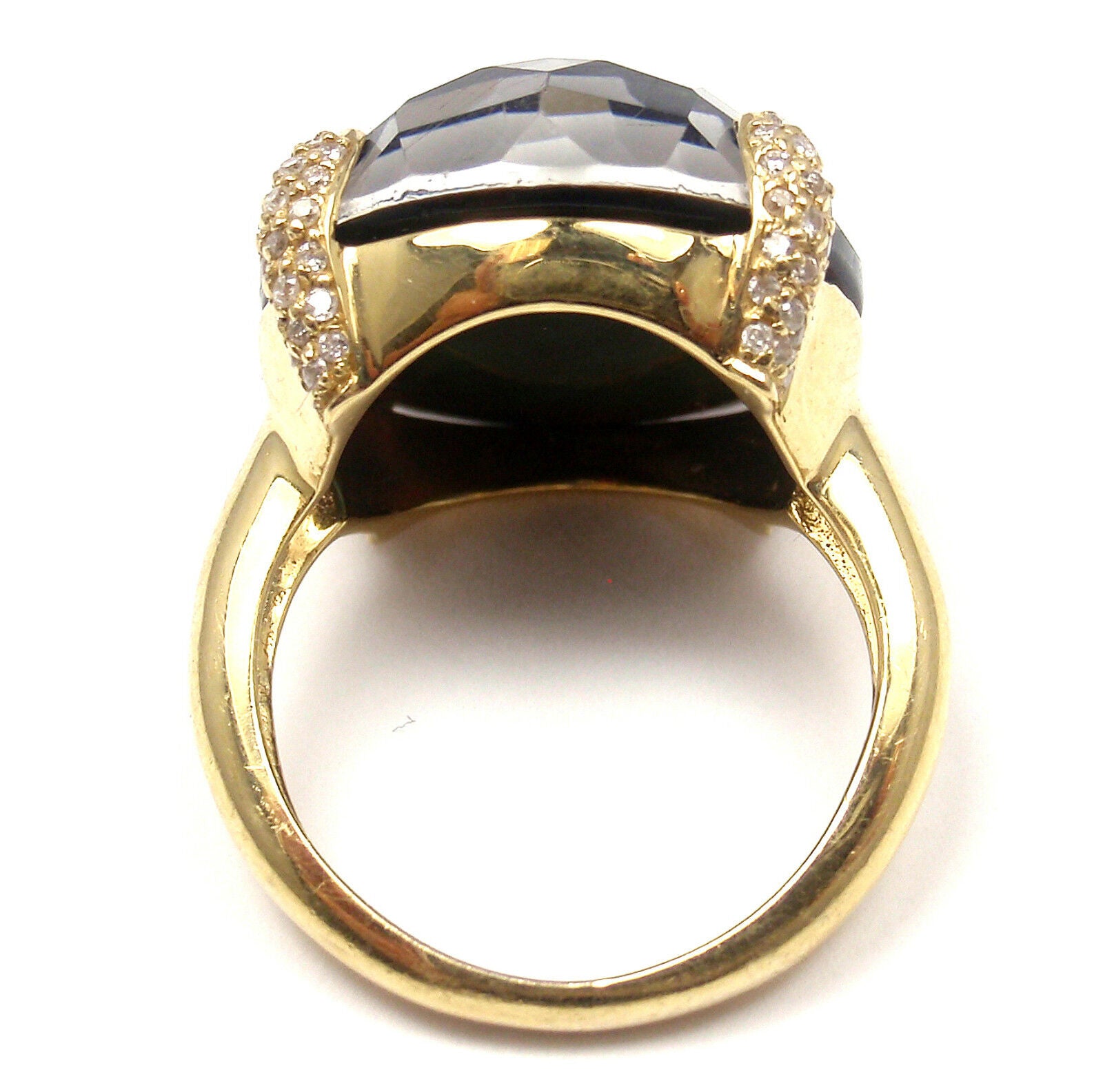 IPPOLITA Jewelry & Watches:Fashion Jewelry:Rings AUTHENTIC! IPPOLITA 18K YELLOW GOLD LABRADORITE DIAMOND RING