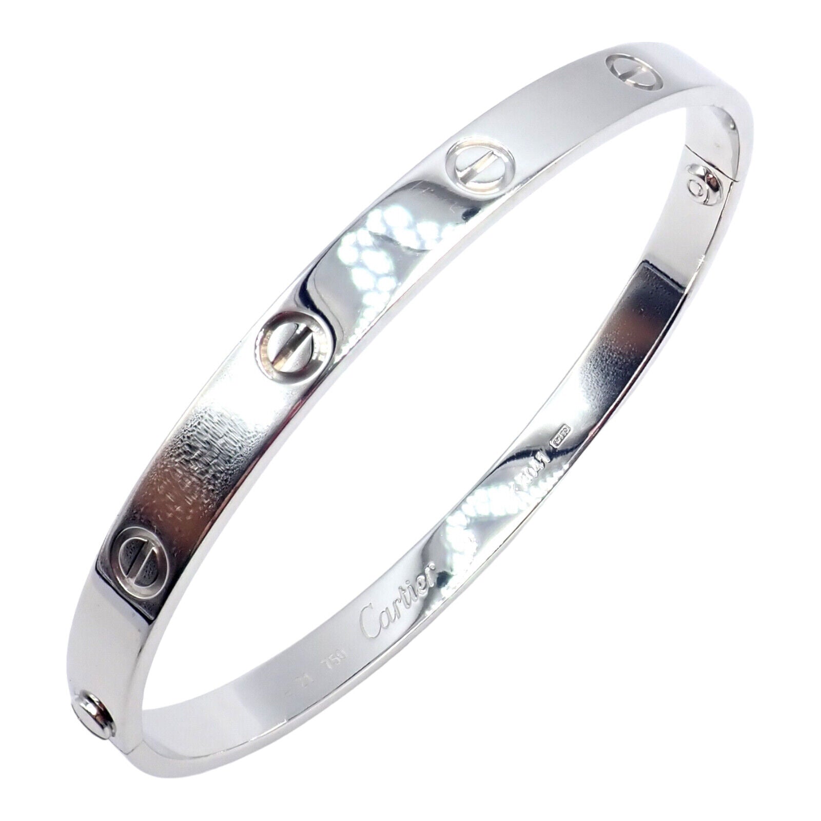 Cartier LOVE Bracelet in Platinum with a Diamond - Cartier Love Bracelets -  Cartier Jewelry