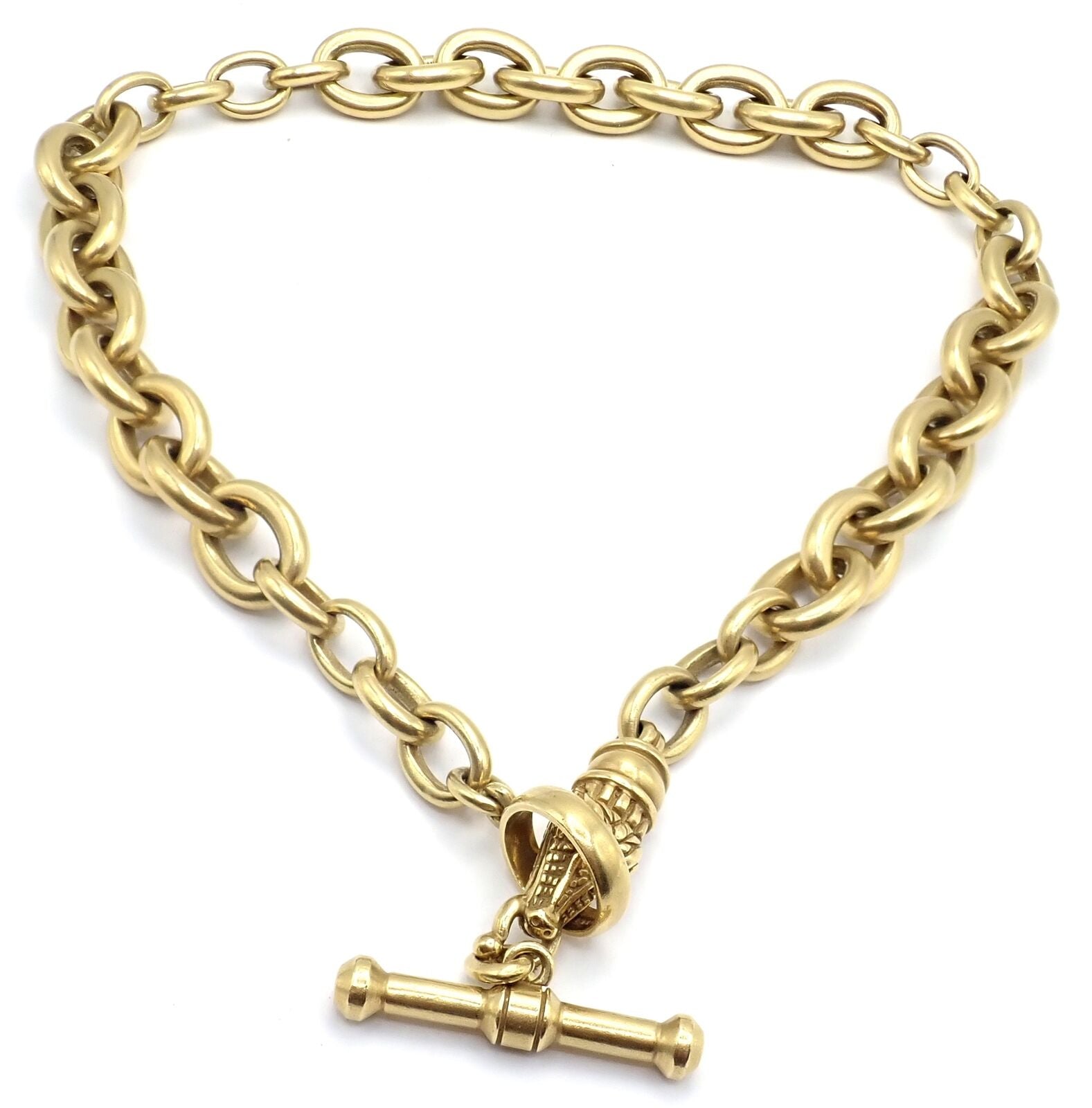 Kieselstein-Cord Jewelry & Watches:Fine Jewelry:Necklaces & Pendants Authentic! Kieselstein Cord 18k Yellow Gold Alligator Head Link Toggle Necklace