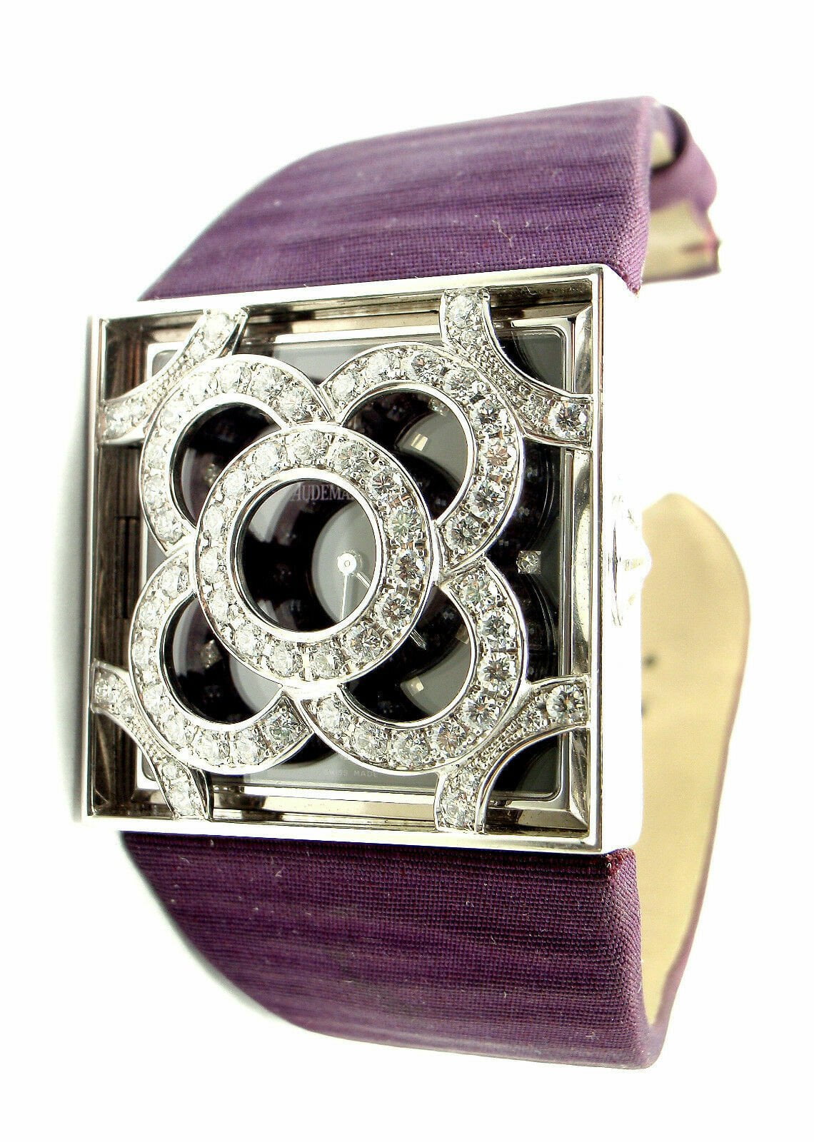 Audemars Piguet Jewelry & Watches:Watches, Parts & Accessories:Watches:Wristwatches Rare! Authentic Audemars Piguet Danae 18k White Gold Diamond Satin Ladies Watch