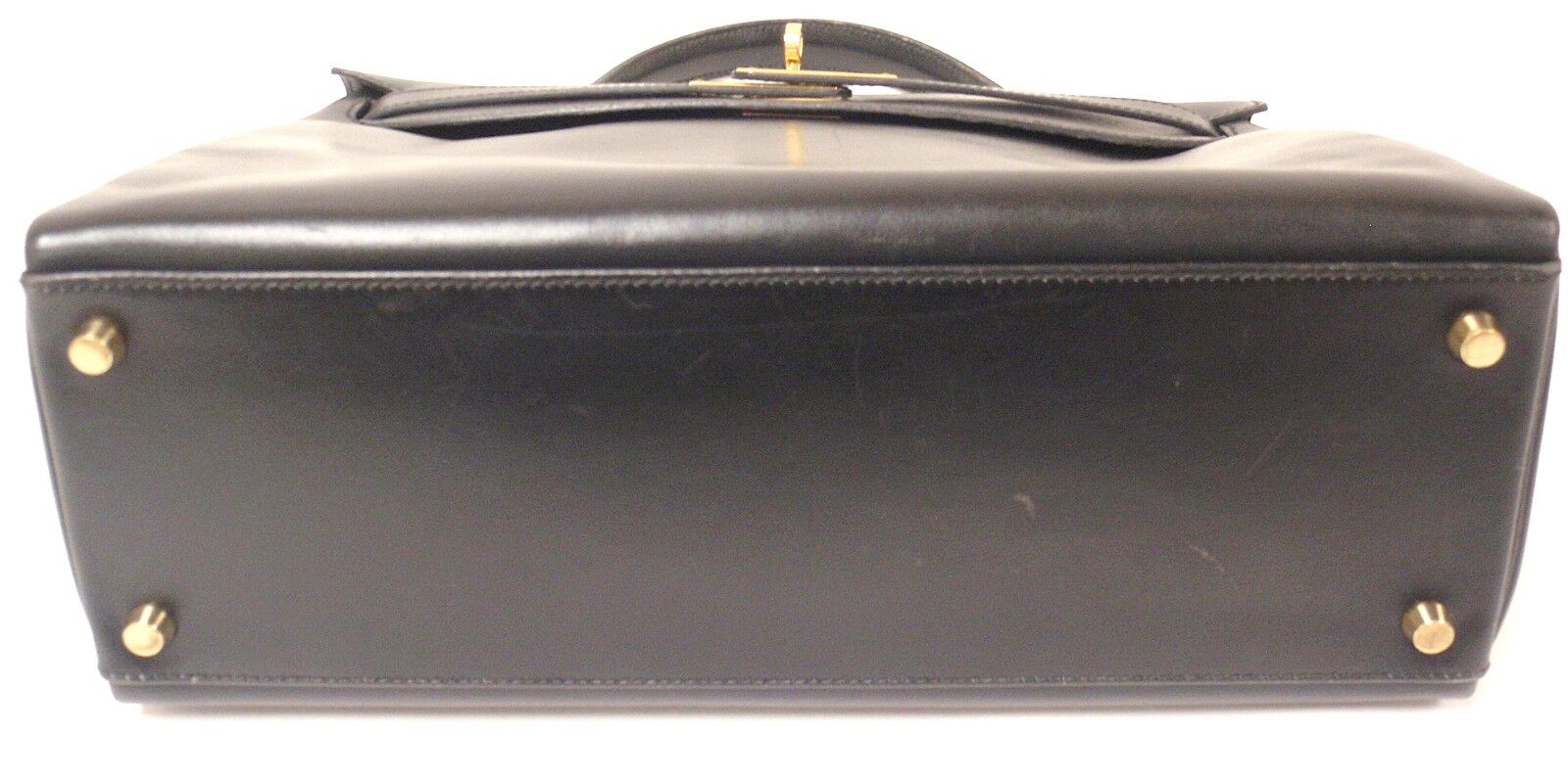 Hermès Kelly 32 cm Handbag in Black Box Leather