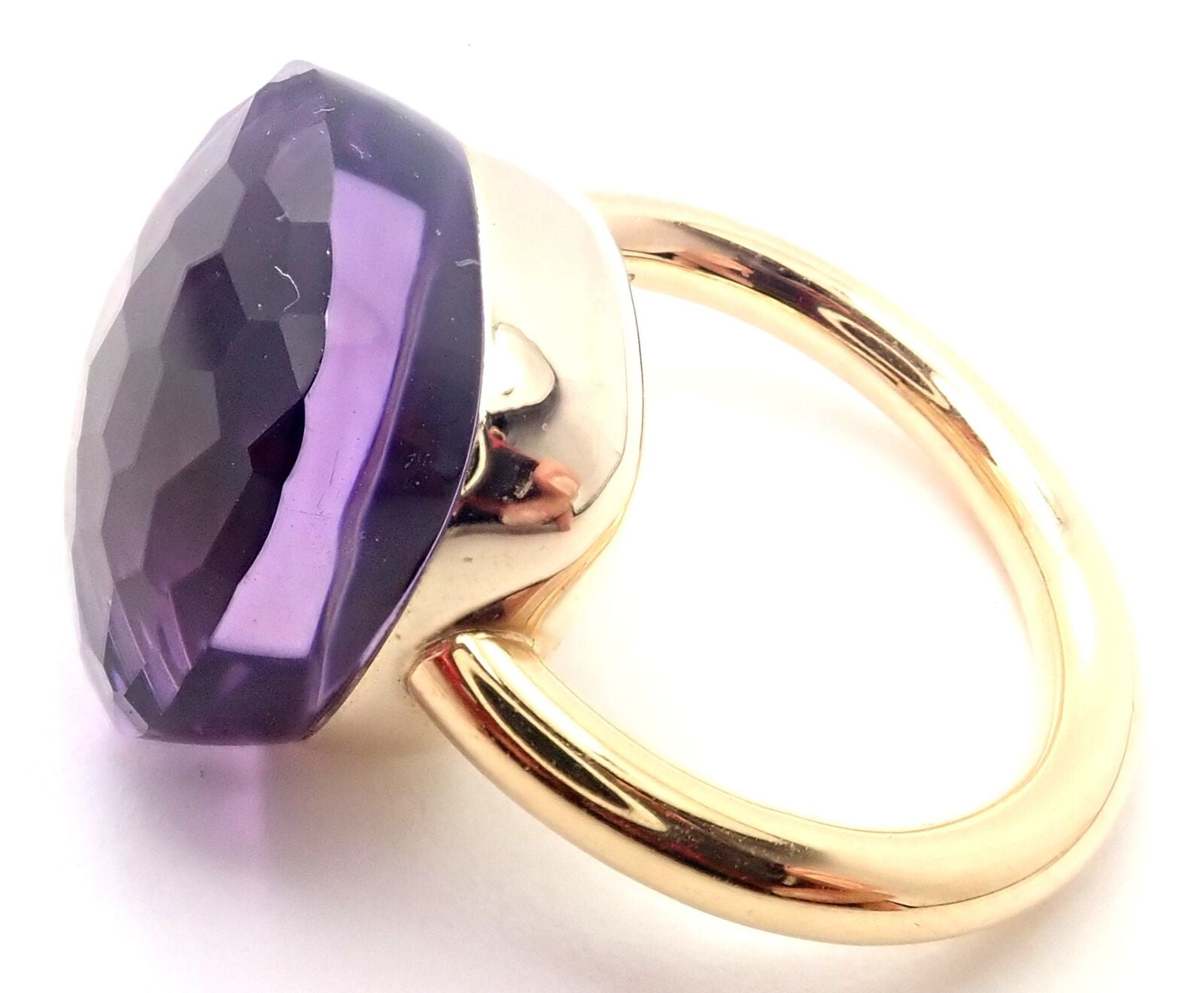 Pomellato Jewelry & Watches:Fine Jewelry:Rings Authentic! Pomellato Nudo Maxi 18k Yellow Gold Large Amethyst Ring