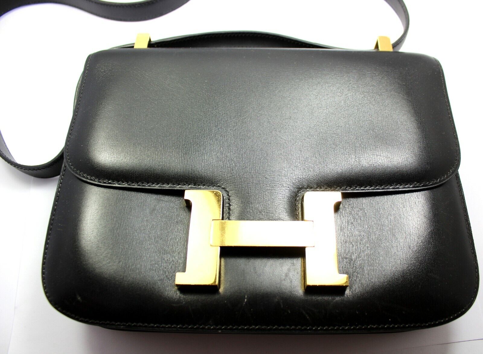 Hermes, Bags, Hermes Constance Bag 23cm Black Box Leather