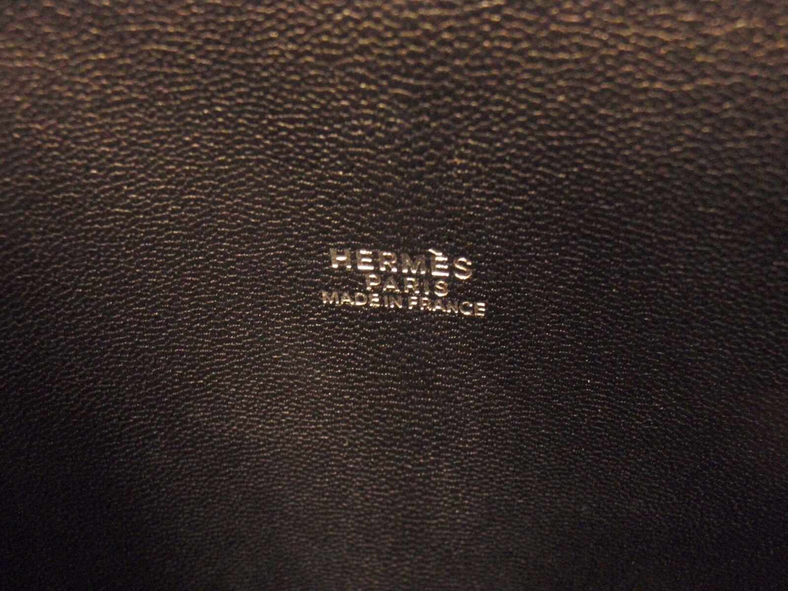 EXCELLENT CONDITION HERMES BLACK CHEVRE LEATHER ESCAPADE EXCELLENT CONDITION HERMES BLACK CHEVRE LEATHER ESCAPADE
