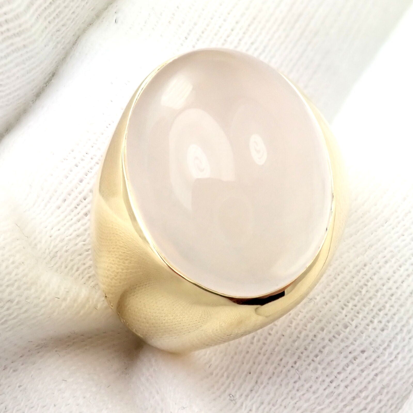 Pomellato Jewelry & Watches:Fine Jewelry:Rings Authentic! Pomellato 18k Yellow Gold Large Pink Moonstone Ring