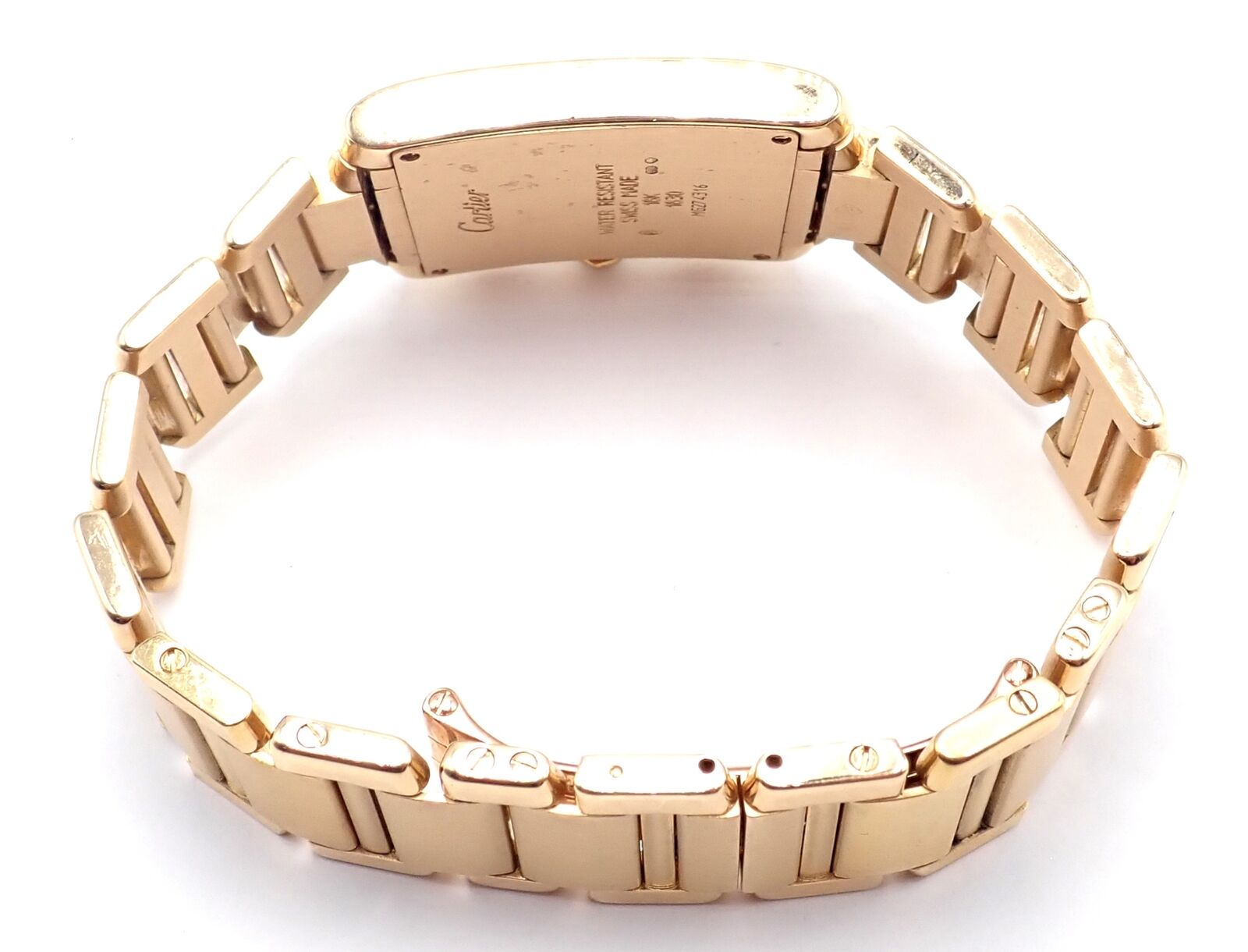 Cartier Jewelry & Watches:Watches, Parts & Accessories:Watches:Wristwatches Authentic! Cartier 18k Yellow Gold Tank Francaise Chronograph Quartz Watch 1830