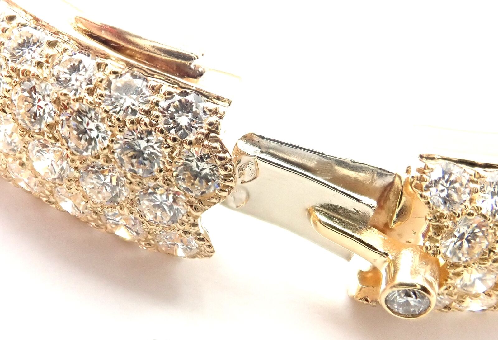 Cartier Jewelry & Watches:Fine Jewelry:Bracelets & Charms Authentic! Cartier Etincelle 18k Yellow Gold 20ct Diamond Pave Bangle Bracelet