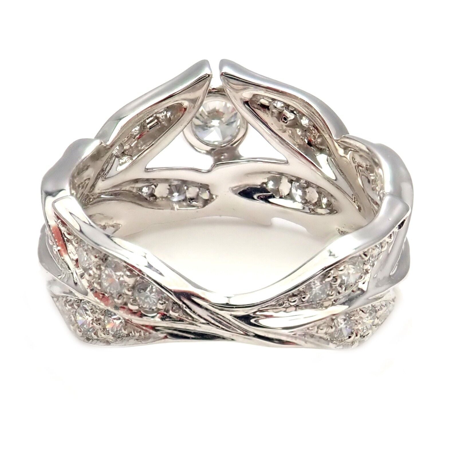 Damiani Jewelry & Watches:Vintage & Antique Jewelry:Rings Authentic Carrera Y Carrera 18k Mi Princes Greco Roman Diamond Crown Ring 6.75