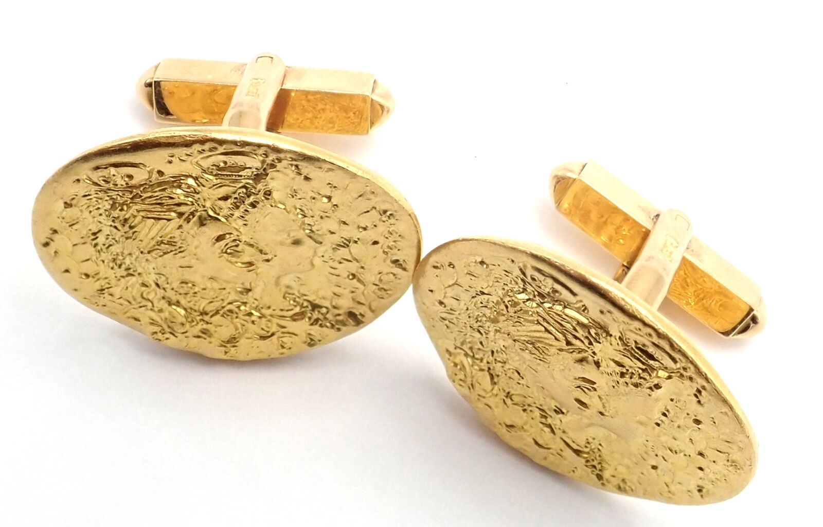 Salvador Dali for Piaget Jewelry & Watches:Men's Jewelry:Cufflinks Authentic Salvador Dali D'or for Piaget 18k & 22k Yellow Gold Cufflinks Box 1966