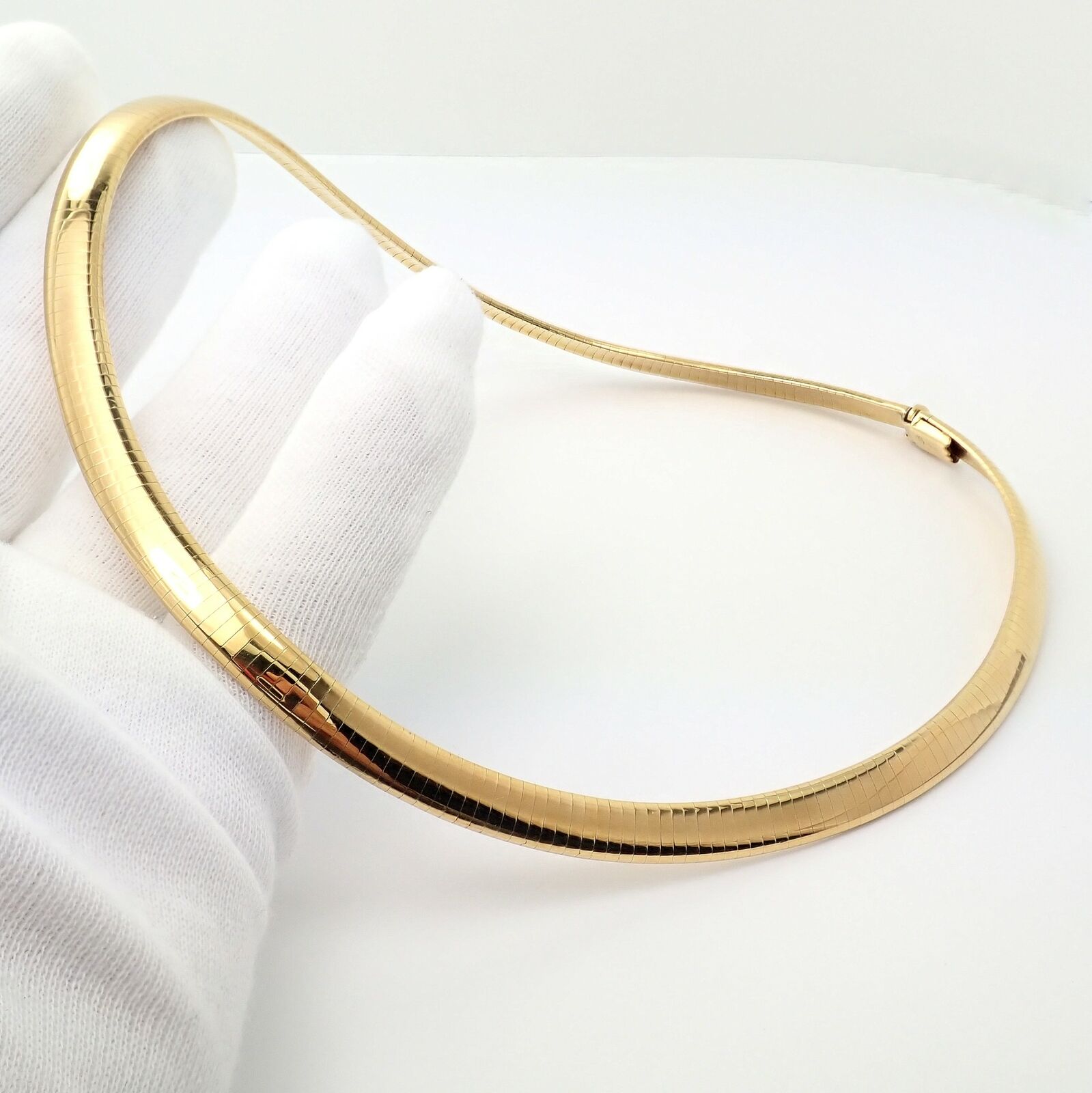 constantemente Asistir Desfavorable Rare! Authentic Van Cleef & Arpels 18k Yellow Gold Snake Collar Chain  Necklace | Fortrove