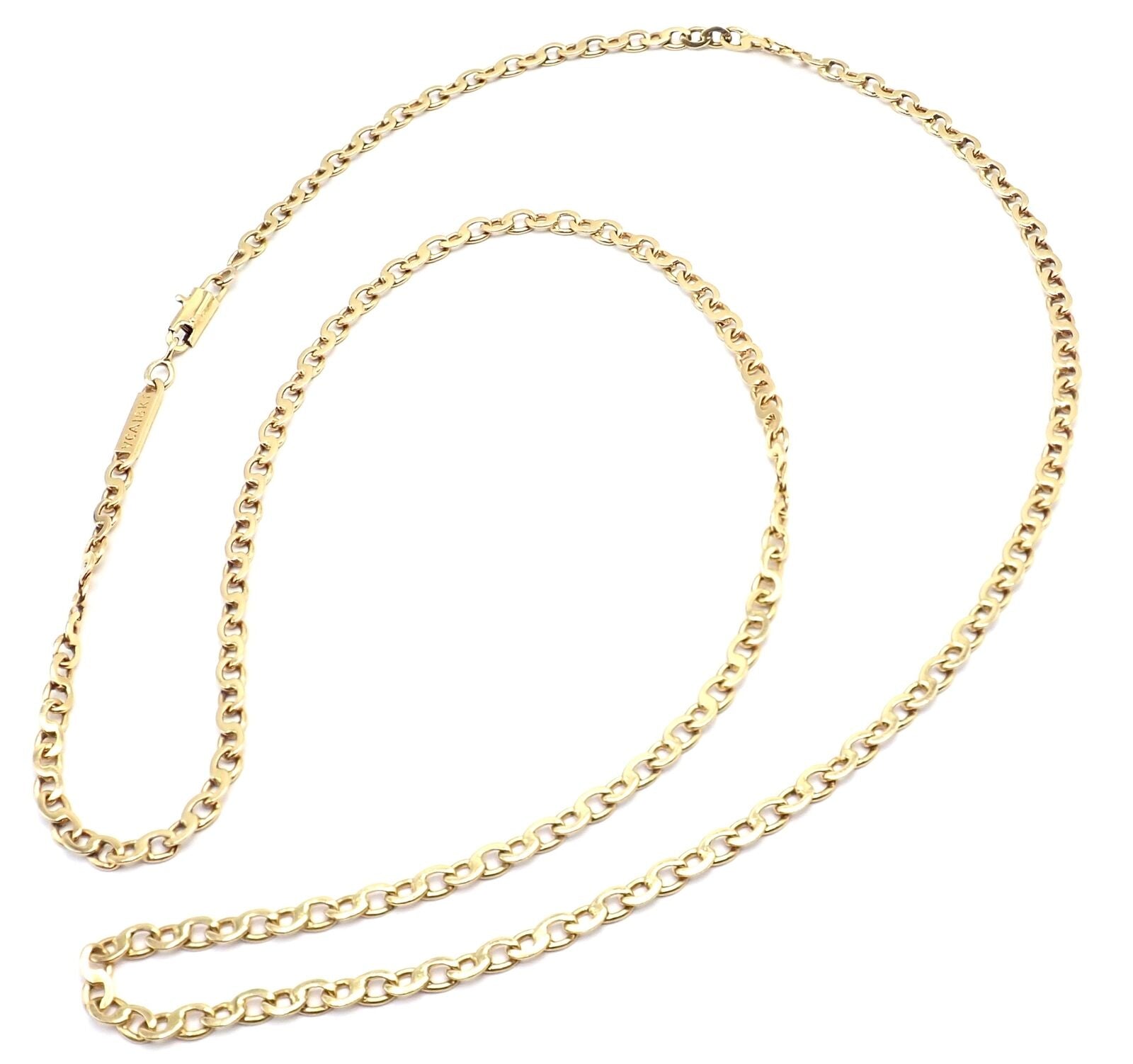 Van Cleef & Arpels Jewelry & Watches:Fine Jewelry:Necklaces & Pendants Authentic! Vintage Van Cleef & Arpels 18k White Gold Long Link Chain Necklace