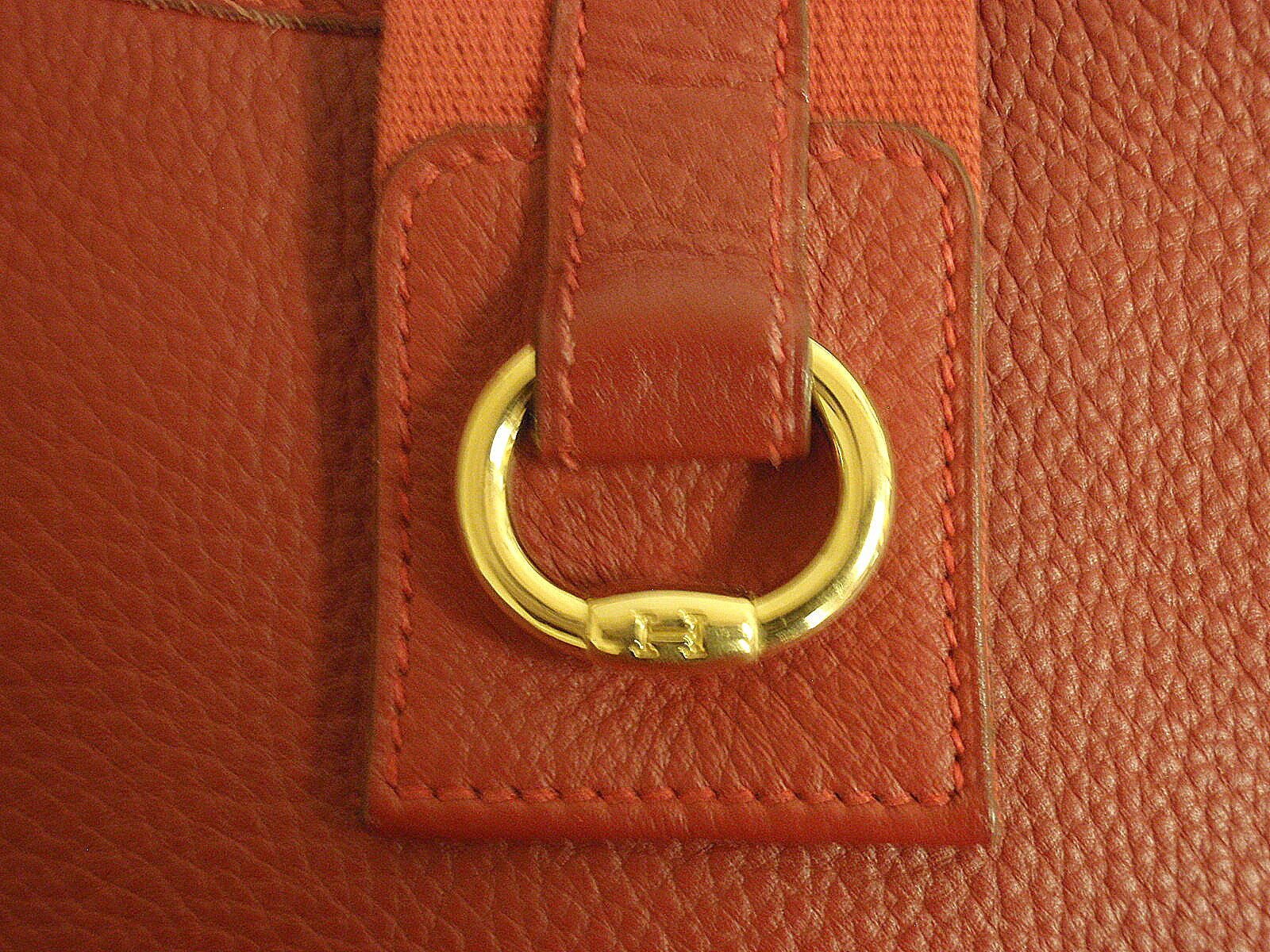 Hermes Clothing, Shoes & Accessories:Women:Women's Bags & Handbags AUTHENTIC! HERMES TSAKO SAKO CONVERTIBLE RED ARDENNE LEATHER SHOULDER BAG