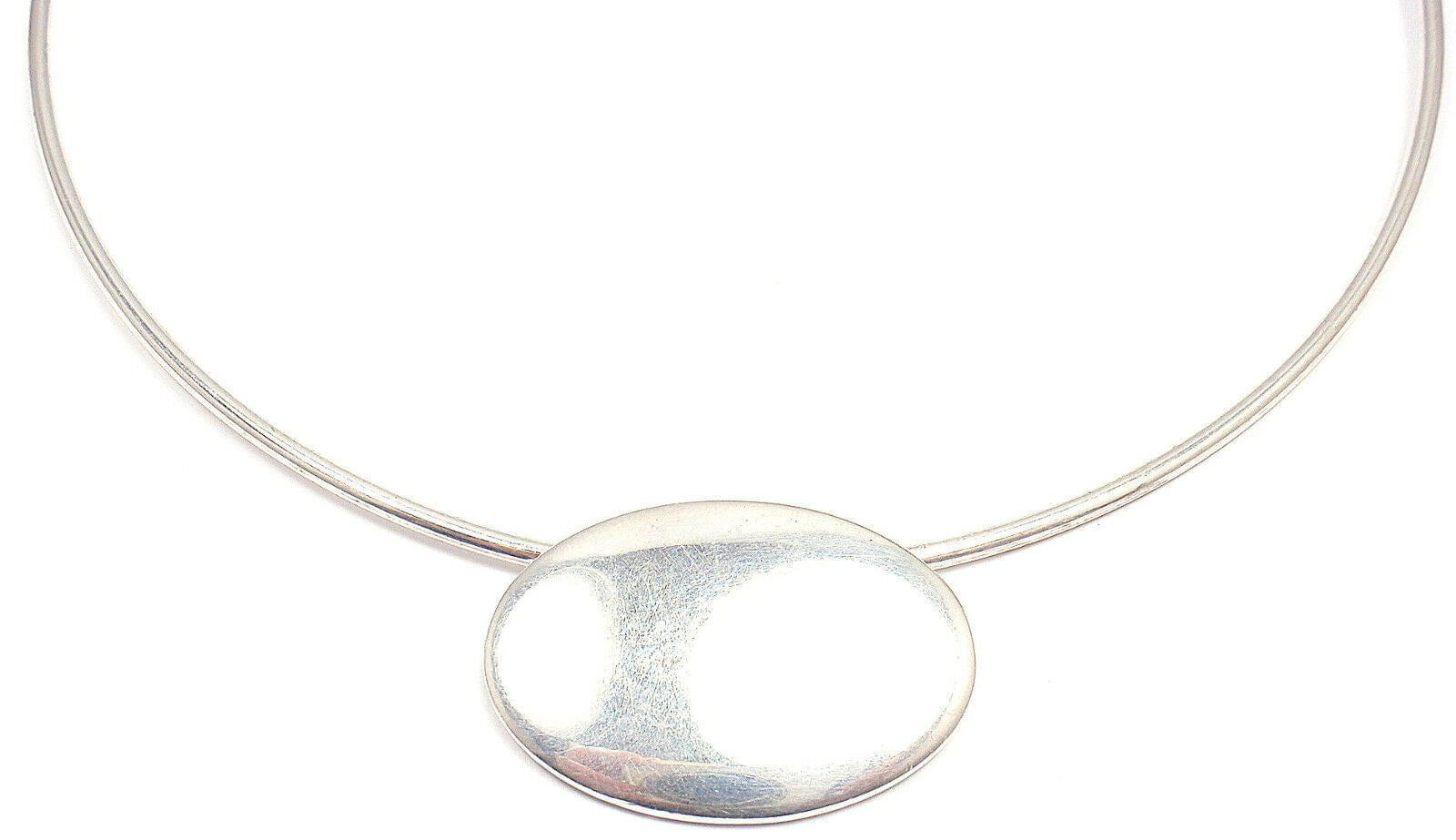 Tiffany & Co. Jewelry & Watches:Fine Jewelry:Necklaces & Pendants Tiffany & Co. Sterling Silver Simple Pendant Hook Necklace
